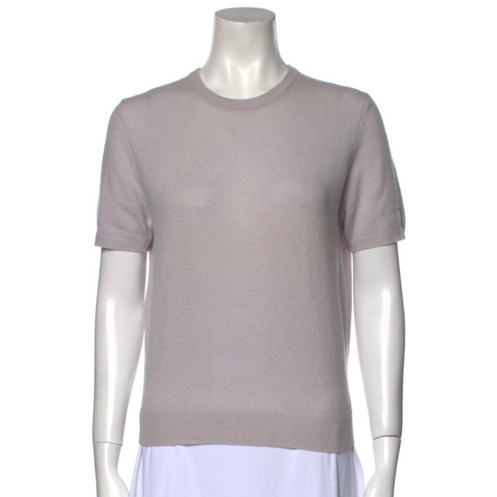 TSE White Fitted Short Sleeve T-Shirt